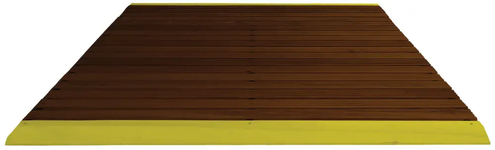 Wochenendangebot Miltex Arbeitsplatzmatte Yoga Holzrost Typ F behandelt - 1500 mm Breite je lfm