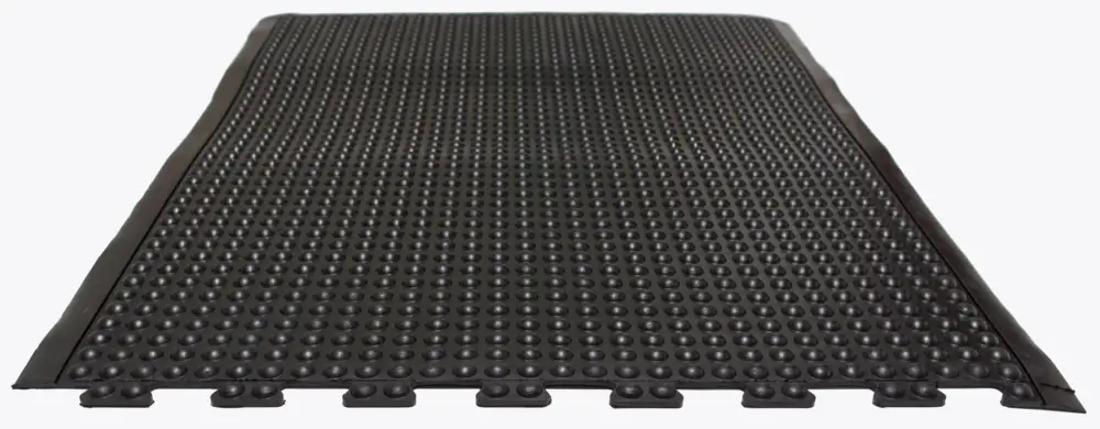 Nur Heute Miltex Arbeitsplatzmatte Yoga Dome Basic Endstück schwarz gelb - 1200 x 900 x 13 mm