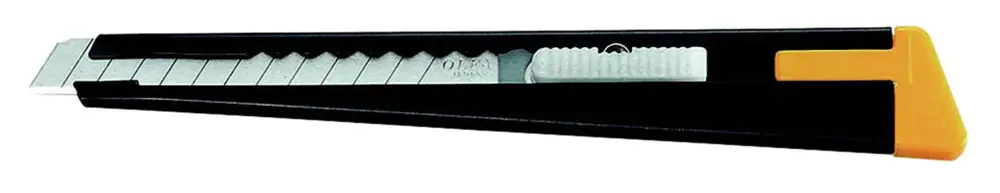OLFA Cuttermesser Stahlgriff 180 Black - 9 mm - VE 6 Stück Abverkauf