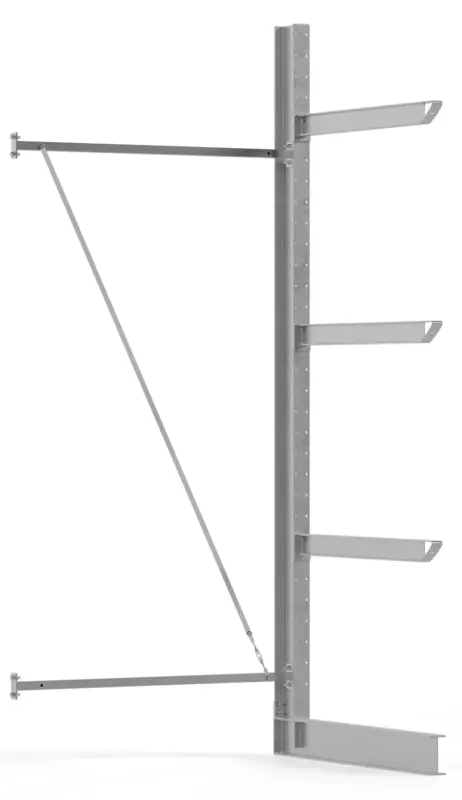 Regalwerk KARL HEAVY 1950 Kragarmregal einseitig Anbaufeld 3500 x 1500 x 1200 mm Preisreduziert