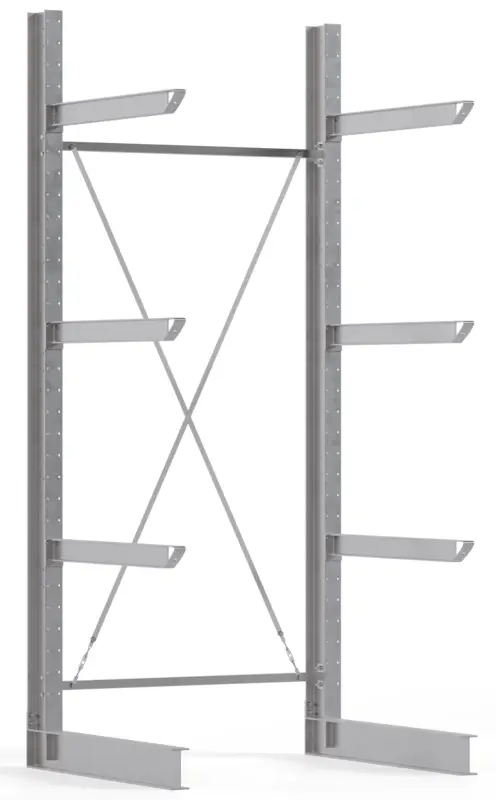 Regalwerk KARL HEAVY 2700 Kragarmregal einseitig Grundfeld 3500 x 1500 x 1200 mm Aktuell