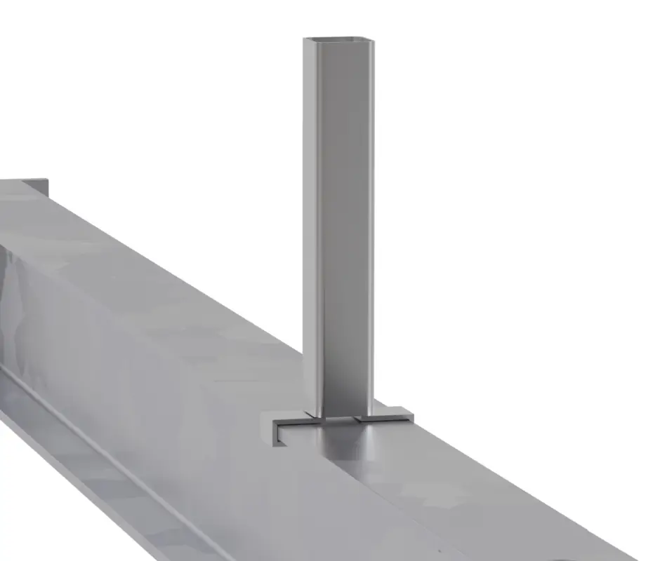Neue Kollektion Regalwerk KARL HEAVY Fachteiler verzinkt - 25 x 25 x 150 mm