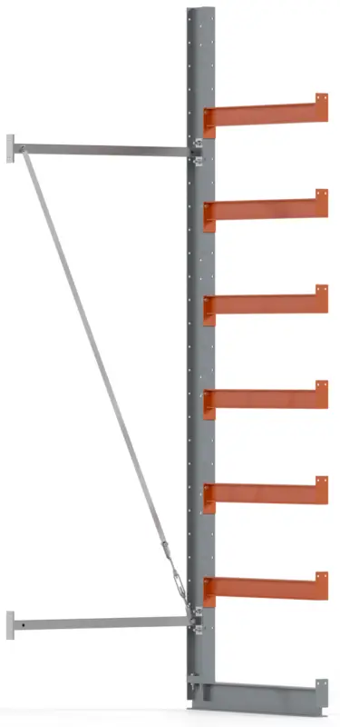 Jetzt Kaufen Regalwerk KARL BASIC 1200 Kragarmregal einseitig Anbaufeld 3000 x 1000 x 800 mm