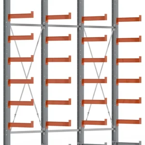 Abverkauf Regalwerk KARL BASIC 1550 Kragarmregal einseitig Komplettset 3000 x 3000 x 600 mm
