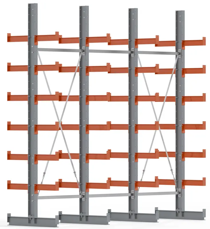 Direkt Vom Hersteller Regalwerk KARL BASIC 2250 Kragarmregal doppelseitig Komplettset 3000 x 3000 x 800 mm