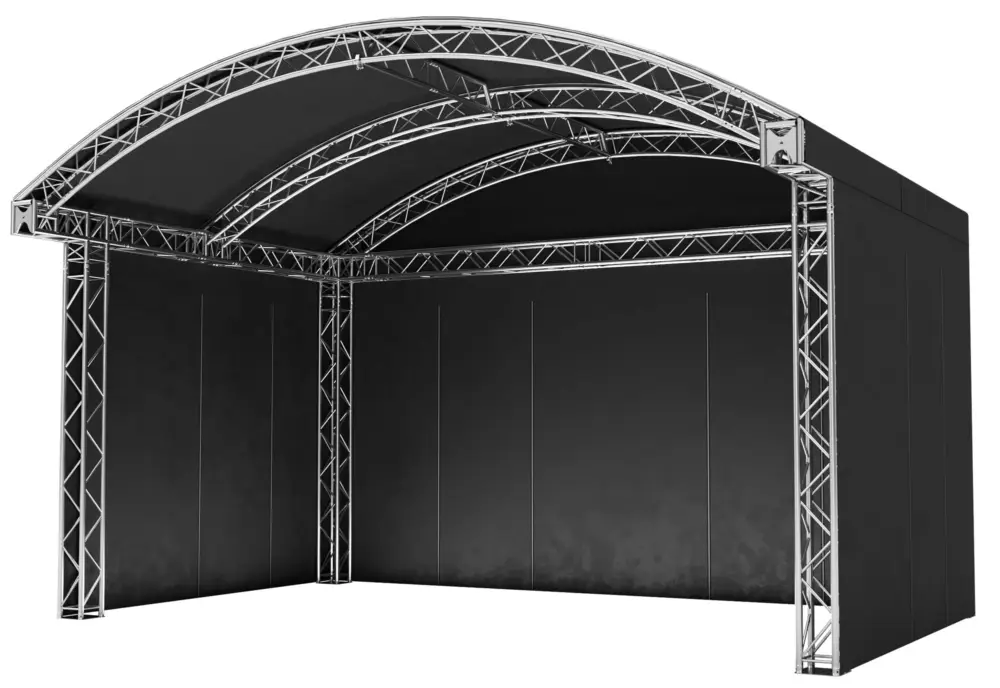 Expressversand Global Truss Rundbogenbühne Arch Roof - 6 x 4 m
