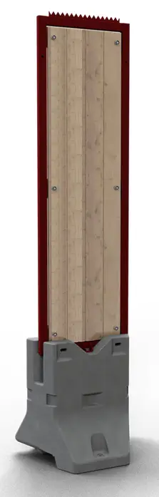 Sonderangebot Schake Hochsicherheitszaun Winkel-Set Typ Captus Holz - 0,70 x 2,40 m