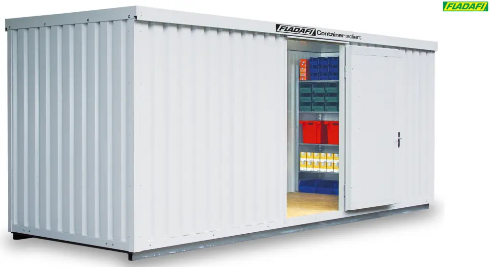 FLADAFI Thermocontainer 6080 x 2170 x 2465 mm mit isoliertem Boden - 2-flügelige Tür auf 2 m Seite Angebot