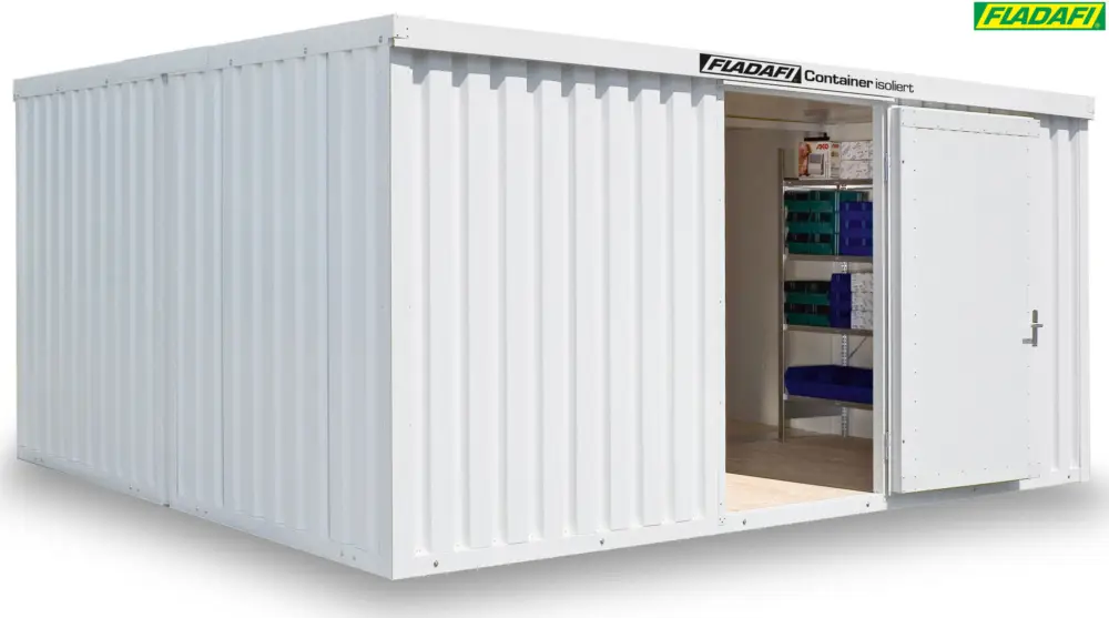 FLADAFI Thermocontainer Kombination 5080 x 4340 x 2405 mm mit Holzboden - 1-flügelige und 2-flügelig Billig