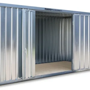 Aktuell FLADAFI Materialcontainer 5080 x 2170 x 2532 mm mit Holzboden - 2-flügelige Tür auf 5 m Seite