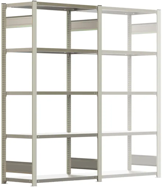 Sale Regalwerk BERT Lagerregal 150 7 Grundfeld 3000 x 1005 x 500 mm - RAL 7035