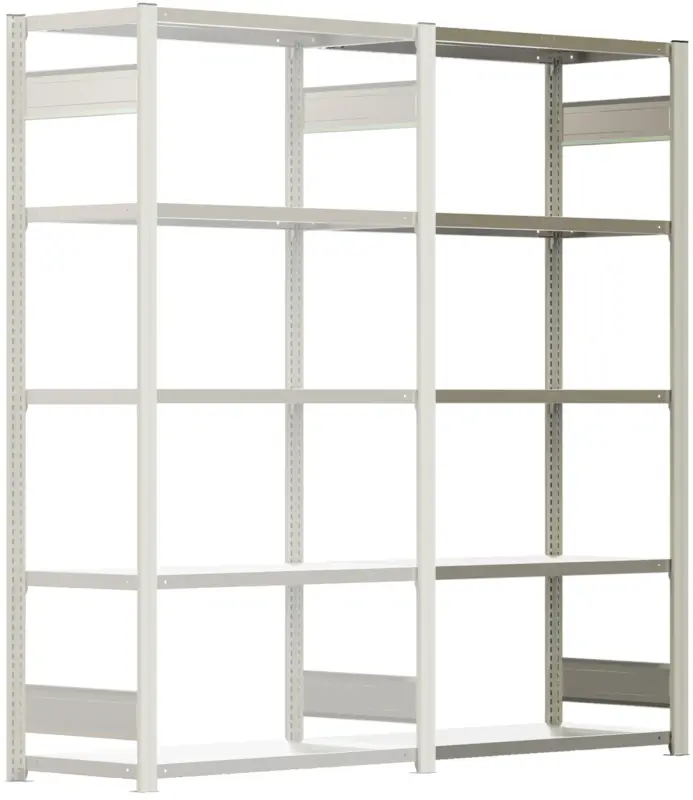 Solange Der Vorrat Reicht Regalwerk BERT Lagerregal 150 6 Anbaufeld 2500 x 1005 x 500 mm - RAL 7035