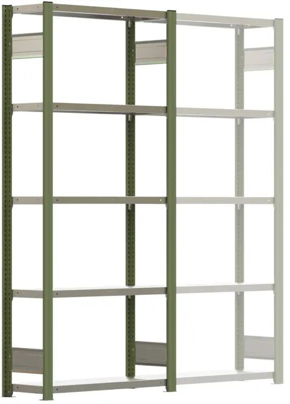 Regalwerk BERT Lagerregal 250 5 Grundfeld 2000 x 875 x 300 mm - RAL 6011 Jetzt Kaufen