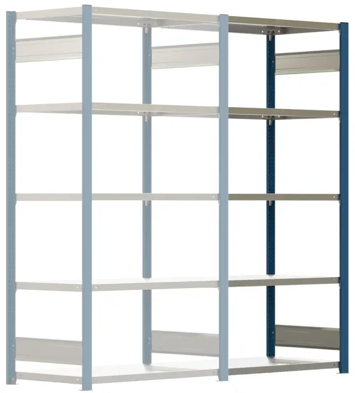 Jetzt Kaufen Regalwerk BERT Lagerregal 250 5 Anbaufeld 2000 x 1005 x 600 mm - RAL 5010