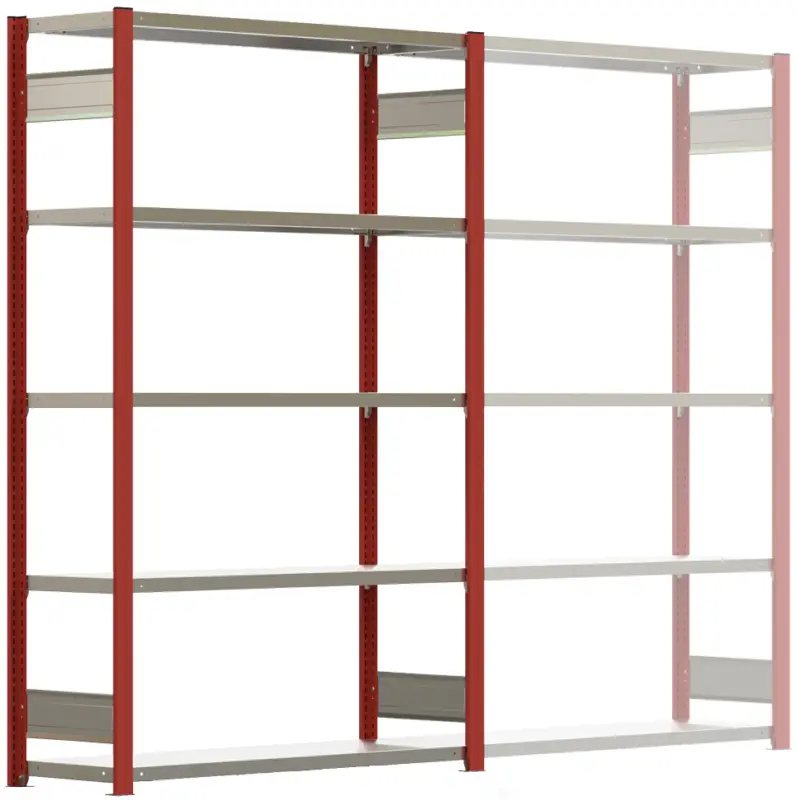 Neu Im Sortiment Regalwerk BERT Schwerlastregal 350 7 Grundfeld 3000 x 1285 x 400 mm - RAL 3000