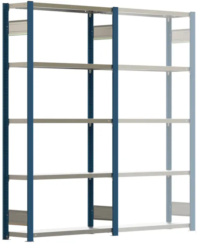 Super-Preis Regalwerk BERT Schwerlastregal 350 5 Grundfeld 2000 x 1005 x 300 mm - RAL 5010