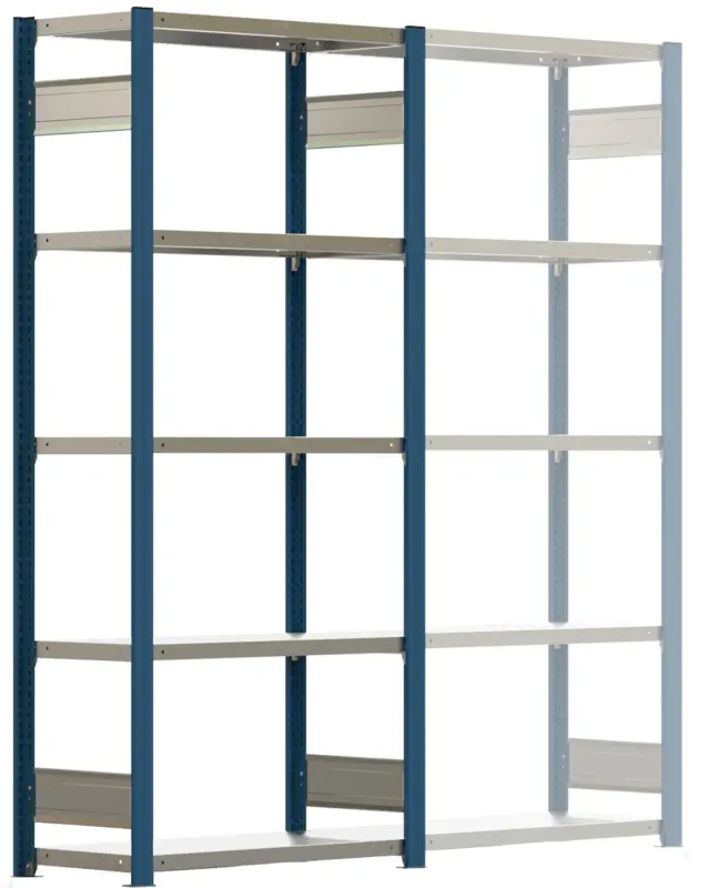 Rabatt Regalwerk BERT Schwerlastregal 350 7 Grundfeld 3000 x 875 x 400 mm - RAL 5010