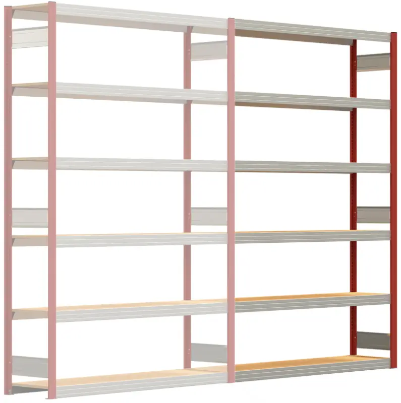 Neu Im Sortiment Regalwerk BERT Großfachregal 250 6 Anbaufeld 2500 x 1695 x 400 mm - RAL 3000