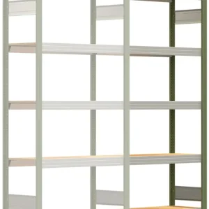 Abverkauf Regalwerk BERT Großfachregal 250 5 Anbaufeld 2000 x 1005 x 400 mm - RAL 6011