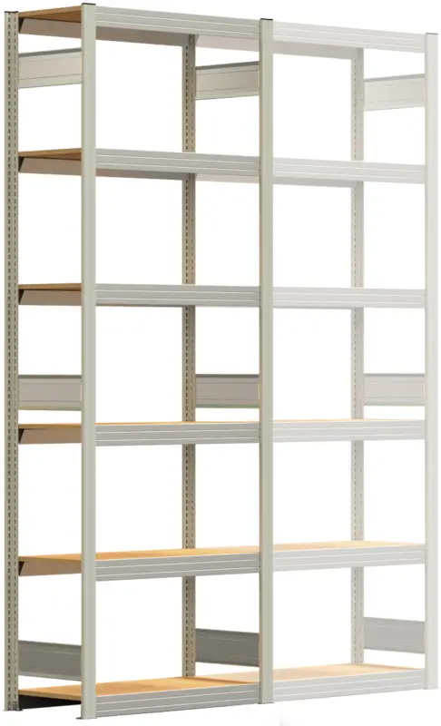 Preis Gesenkt Regalwerk BERT Großfachregal 250 6 Grundfeld 2500 x 875 x 400 mm - RAL 7035