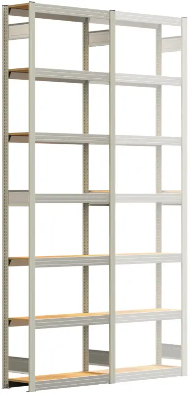 Neue Kollektion Regalwerk BERT Großfachregal 250 7 Grundfeld 3000 x 875 x 300 mm - RAL 7035