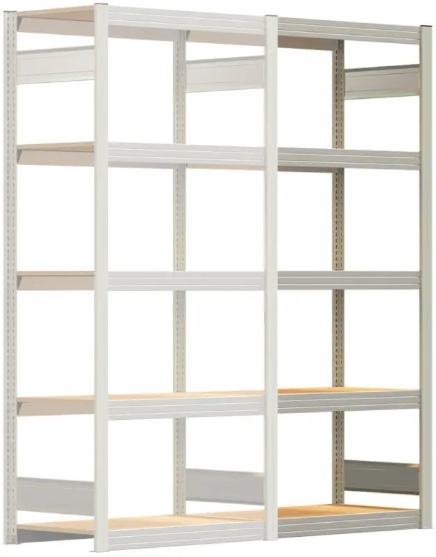 Knallerangebot Regalwerk BERT Großfachregal 250 5 Anbaufeld 2000 x 875 x 500 mm - RAL 7035
