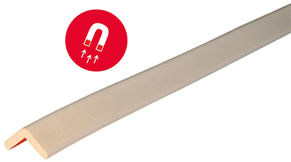 Saisonangebot Knuffi Eckschutzprofil Typ H 45 x 45 mm weiß PU - 1,00 m Magnetic