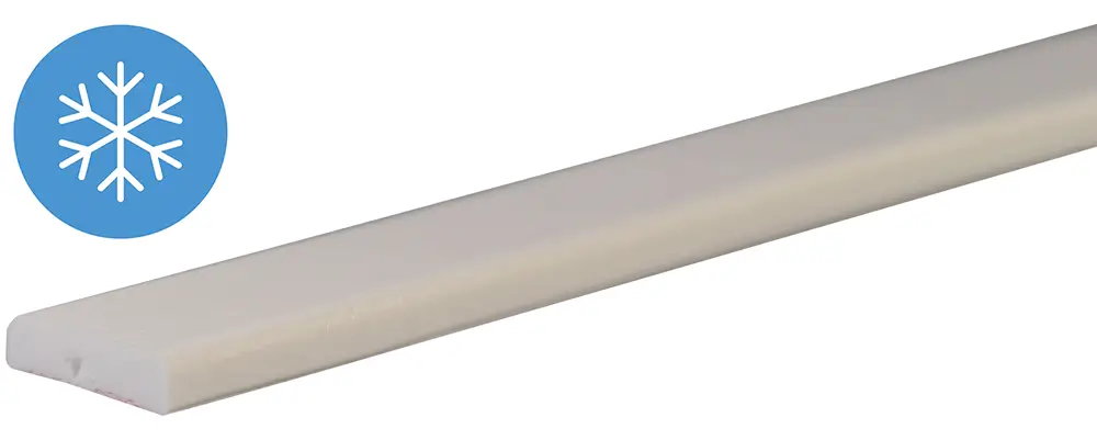 Knuffi Wandschutz Profil Typ F 40 x 11 mm weiß PU - 1,00 m Frost Neue Ware