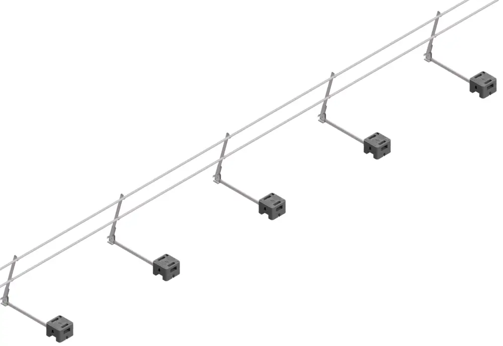 Hymer HYGHTS Flachdach Geländersystem neigbar mit langem Ausleger - 15,00 m Expressversand