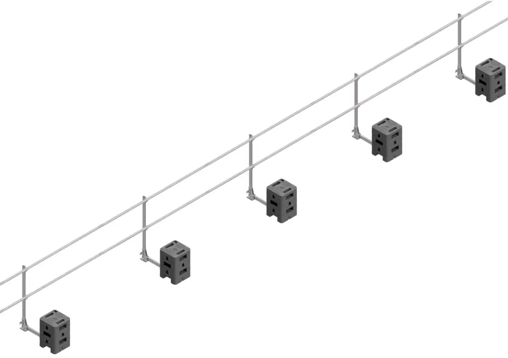 Saisonangebot Hymer HYGHTS Flachdach Geländersystem starr mit kurzem Ausleger - 60,00 m