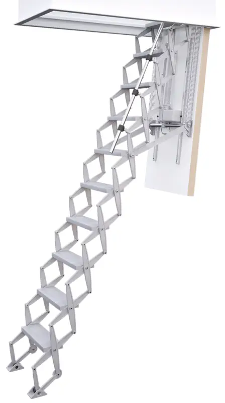 Geprüft Roto Scherentreppe Aluminium Elektro Raumhöhe 220 - 279 cm Rohbaumaß 130 x 70 cm