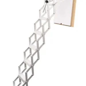 Billig Roto Brandschutz Scherentreppe Aluminium miniLine El2 30+ Raumhöhe 225 - 275 cm Robaumaß 110 x 60
