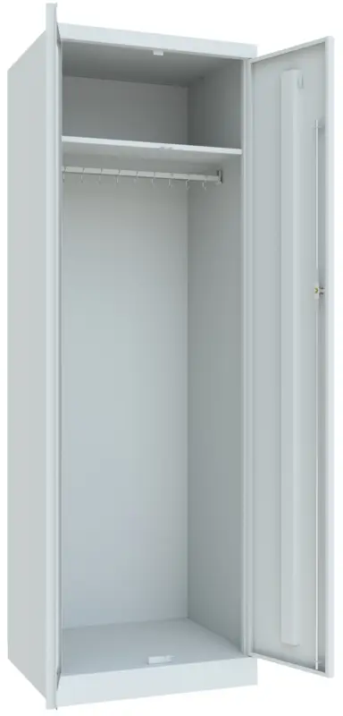 Jetzt Kaufen Pavoy Spind mit 1 Abteil 1800 x 600 x 500 mm - Zylinderschloss gemeinsam schließend - RAL 7035