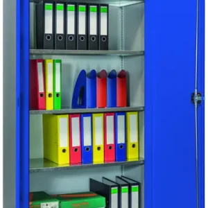 Solange Der Vorrat Reicht Pavoy Flügeltürenschrank Easy mit Sockel 1950 x 890 x 545 mm - 4 Fachböden - RAL 7035 5010