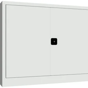 Direkt Vom Hersteller Pavoy Flügeltürenschrank mit Vollblechtüren 1000 x 1500 x 400 mm - 2 Fachböden verzinkt - RAL 7035