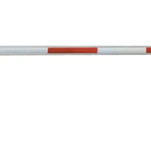 Mannus Drehschranke WES 105 rot weiß mit Sperrbalken und 2 Auflagestützen 2,50 m - mit Vorhangschloss Must-Have