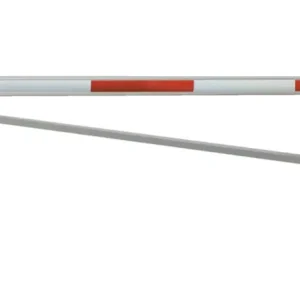 Mannus Drehschranke WES 105 rot weiß mit Sperrbalken und 2 Auflagestützen 5,50 m - mit Vorhangschloss Knallerangebot