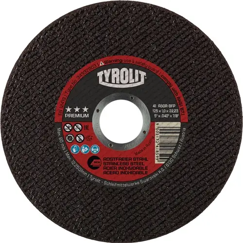 TYROLIT Trennscheibe Premium Ø 125 x 1 mm INOX 22,23 mm - 34332803 Schnäppchen