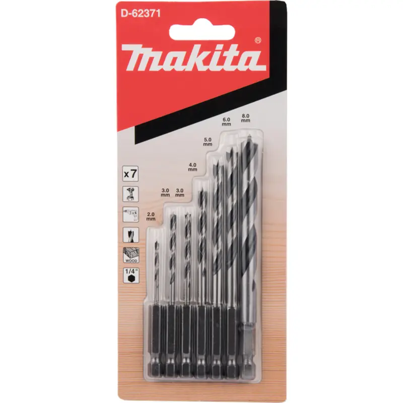 Makita Holzbohrer-Set 7tlg. 1/4" - D-62371 Sale