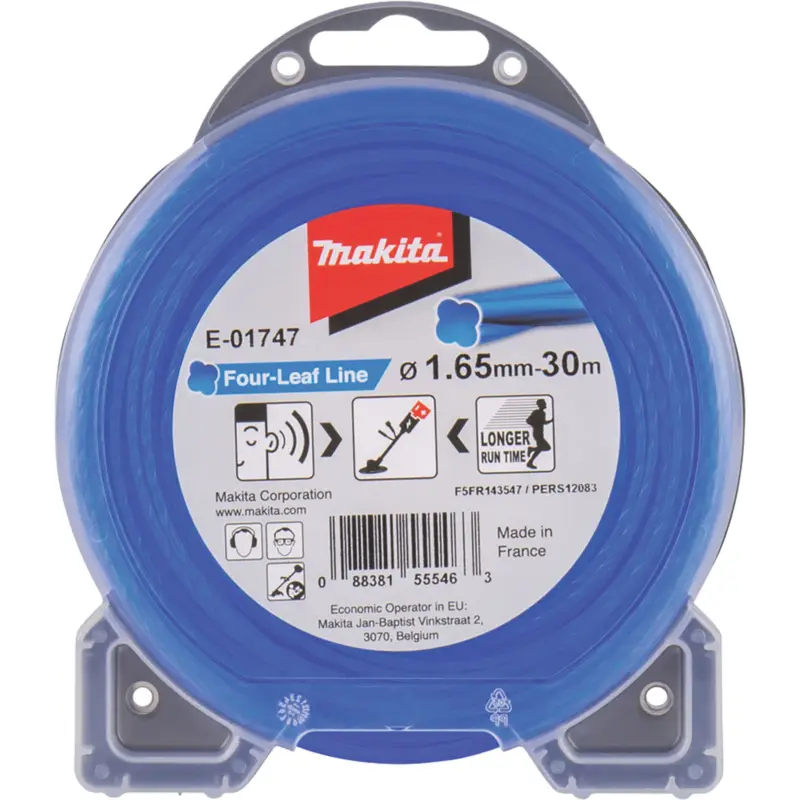 Makita Mähfaden Four-Leaf Blau 30 m Ø 1,65 mm - E-01747 Sonderangebot