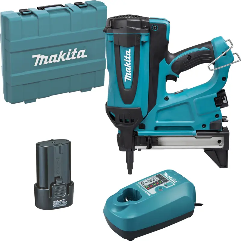 Makita GN420CLSE Akku-Gasnagler Beton 7,2 V / 2x 1,5 Ah Akku + Ladegerät im Koffer Highlight
