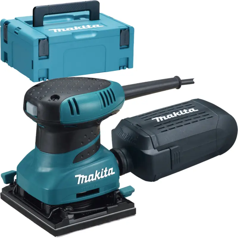 Makita BO4555J Faust-Schwingschleifer Klett 200 W im MAKPAC Geprüft