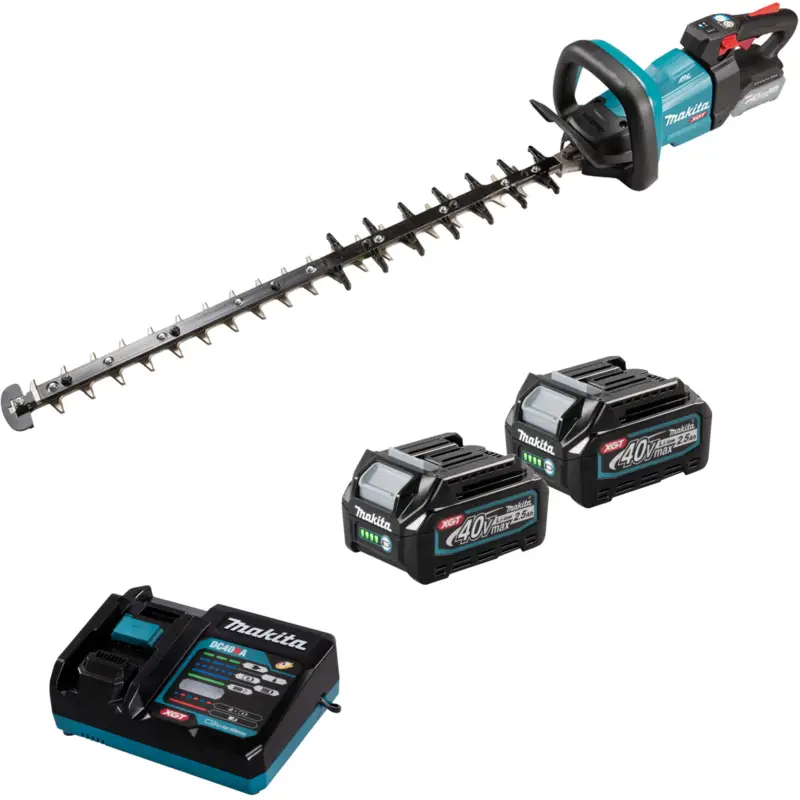 Direkt Vom Hersteller Makita UH007GD201 Akku-Heckenschere 75 cm 40V max. / 2x 2,5 Ah Akku + Ladegerät