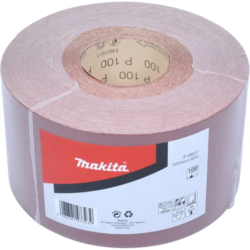 Makita Schleifpapier Rolle 120 mm x 50 m K100 - P-38227 Preiswert