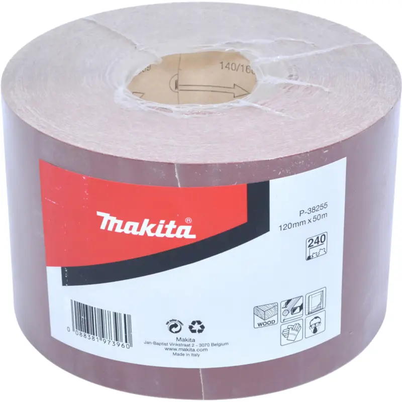 Makita Schleifpapier Rolle 120 mm x 50 m K240 - P-38255 Sale