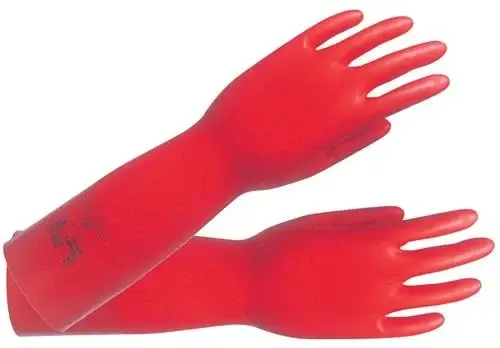 Preiswert ANSELL Chemiehandschuh AlphaTec Sol-Vex Gr.8 rot EN 388 EN 374 ISO 9001 - 37-900-8