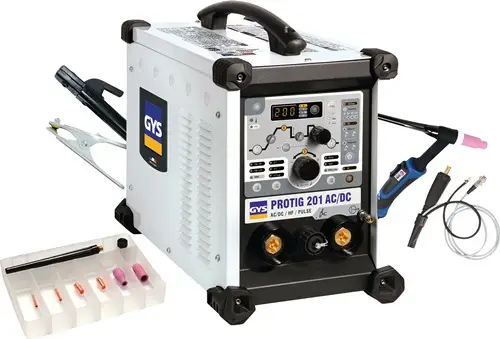 GYS TIG-Schweißanlage PROTIG 201 AC/DC HF FV m.Zub.10 -200 A gasg - 63945 Begrenztes Angebot
