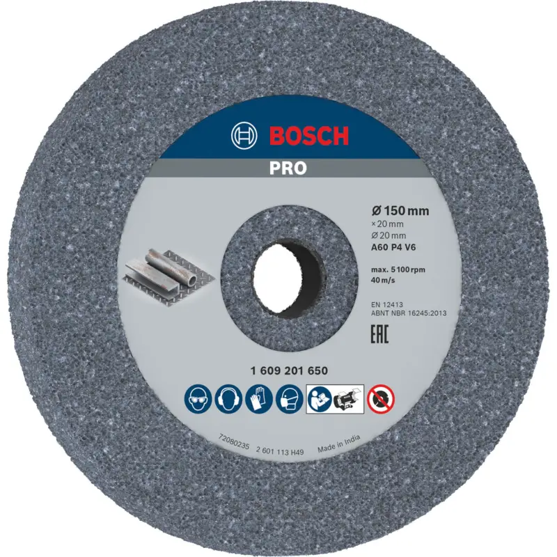Nur Heute Bosch PRO Steel Schleifscheibe 150 x 20 x 20 mm G60 - 1609201650