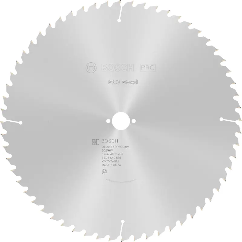 Geprüft Bosch PRO Wood Kreissägeblatt 400 x 3,5 x 30 mm - 2608640675