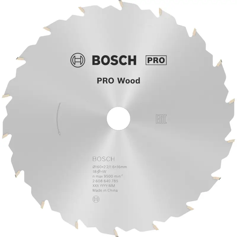 Bosch PRO Wood Kreissägeblatt 160 x 2,2 x 16 mm - 2608640785 Finale Aktion